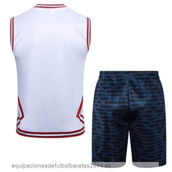 Nuevo Entrenamiento Sin Mangas Conjunto Completo Paris Saint Germain 23/24 Blanco Rojo Baratas